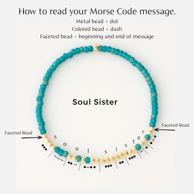 Endless Morse Code Hidden Message Bracelet