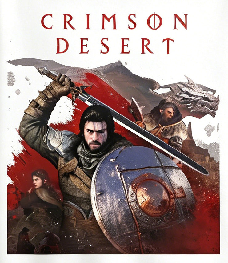 Crimson Desert Game Hoodie Kliff Damiane Oongka Round-Neck Hoodie