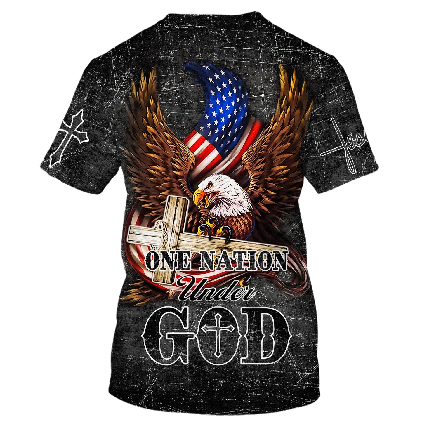 Eagle One Nation Under God 3d T-Shirts