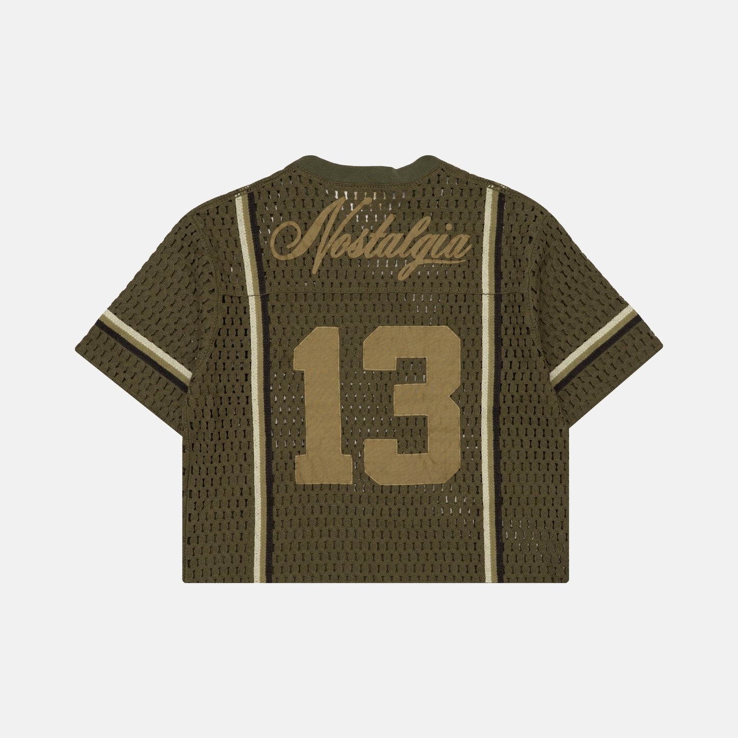 OLIVE CROCHET JERSEY