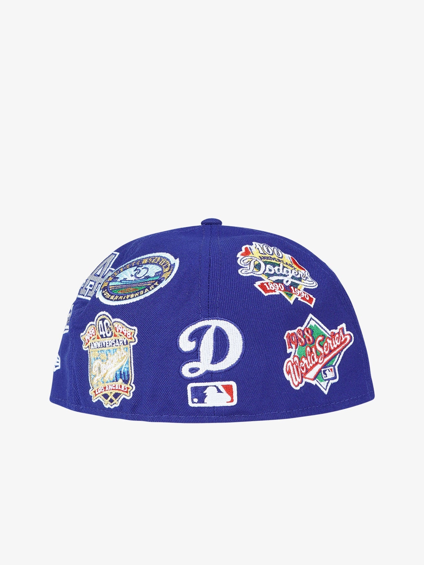 NEW ERA cappello uomo 59fifty all over logos los angeles dodgers mlb blu