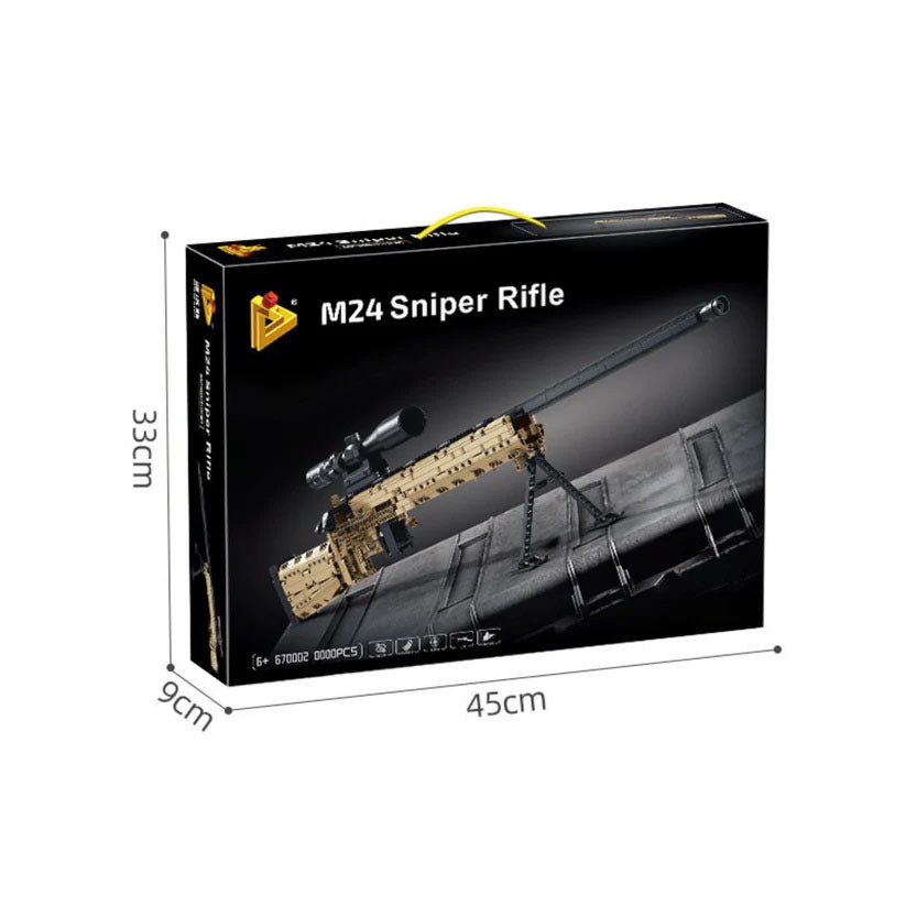 Brick-Built M24 Sniper Rifle (1073 pcs)