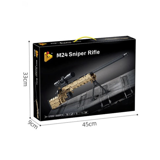Brick-Built M24 Sniper Rifle (1073 pcs)