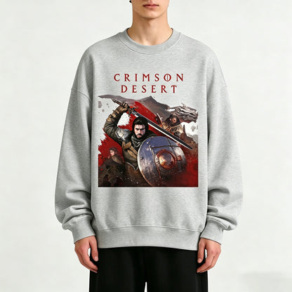 Crimson Desert Game Hoodie Kliff Damiane Oongka Round-Neck Hoodie