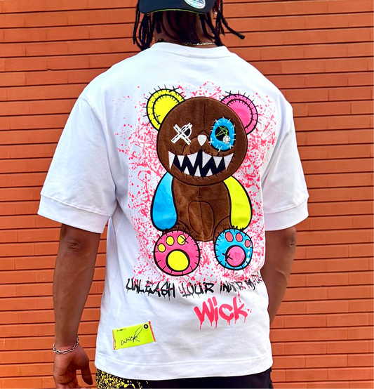 BEAR WHITE NR OVERSIZED T-SHIRT!
