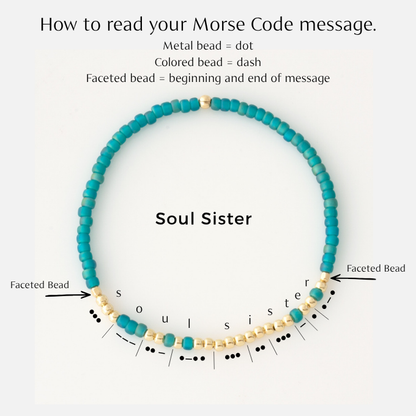 Endless Morse Code Hidden Message Bracelet