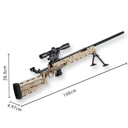 Brick-Built M24 Sniper Rifle (1073 pcs)