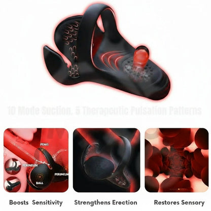 KIVIVO™ Vibrating electric male masturbation lock ring charging