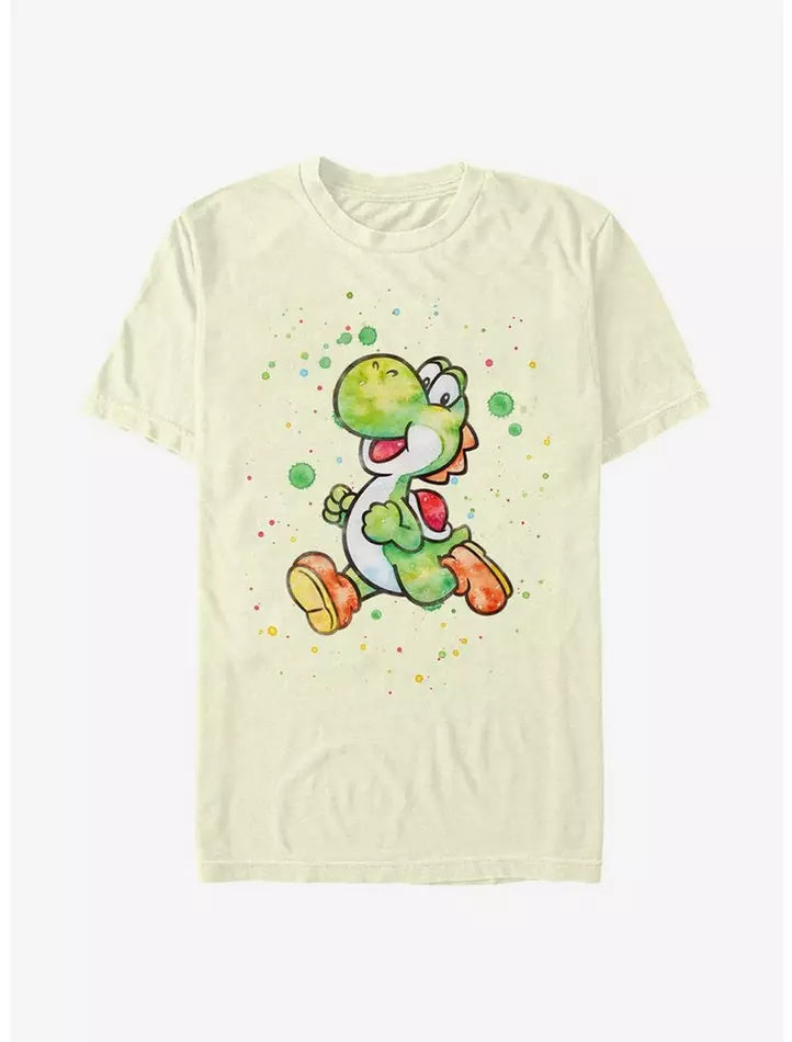Super Mario Watercolor Yoshi T-Shirt