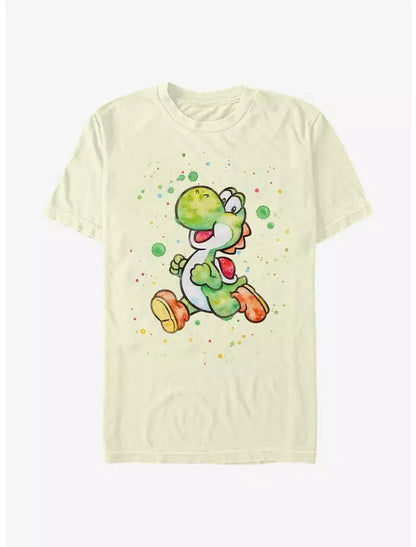 Super Mario Watercolor Yoshi T-Shirt