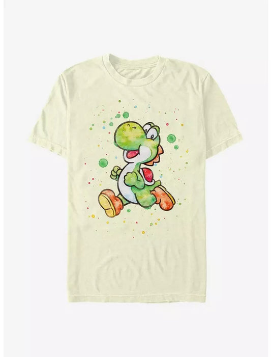 Super Mario Watercolor Yoshi T-Shirt