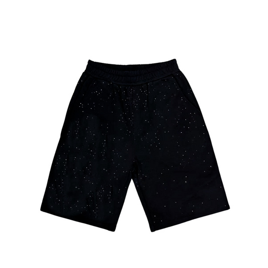Rhinestone Cotton Shorts