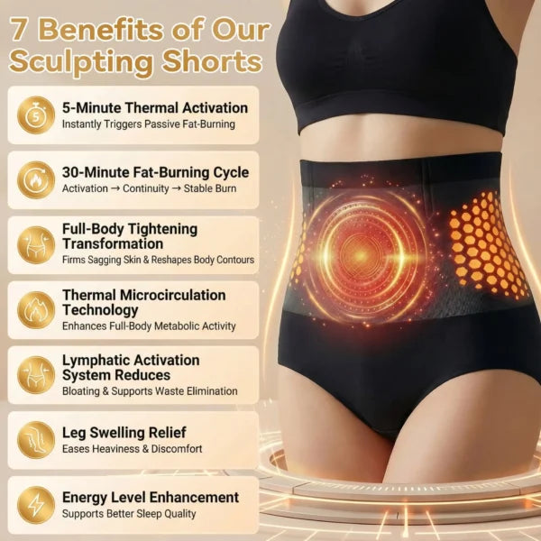 🥳2026 HOT SALE🥳💞95K+ SOLD!🌸Thermogenic Fat-Burning Sculpting Shorts| 30-Min Daily Shaping Support