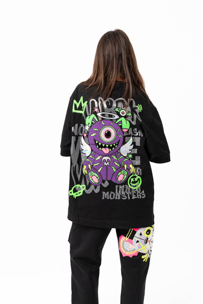 T-SHIRT OVERSIZED WARLOCK BLACK