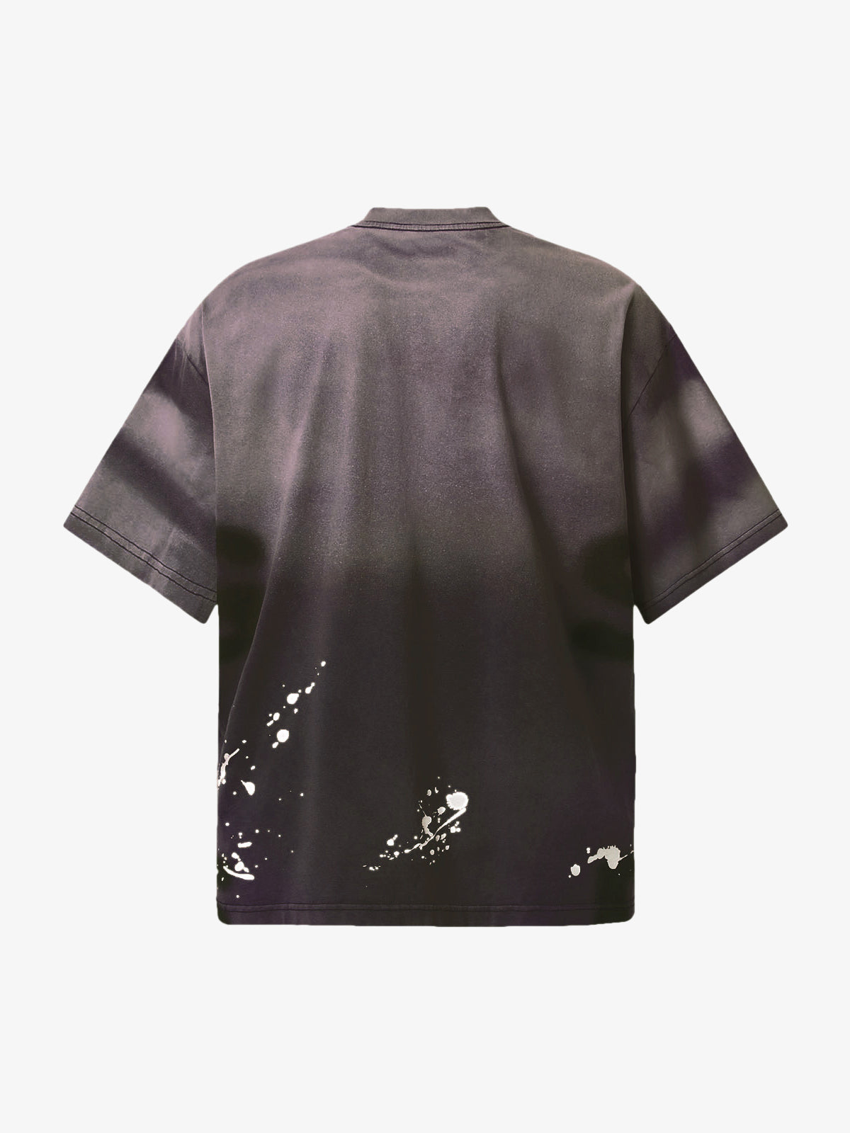 Ink Splash Letter Print T-shirt - 2414