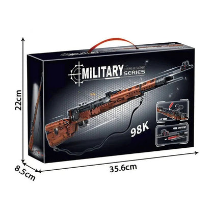 Brick-Built 98K Rifle (1206 pcs)