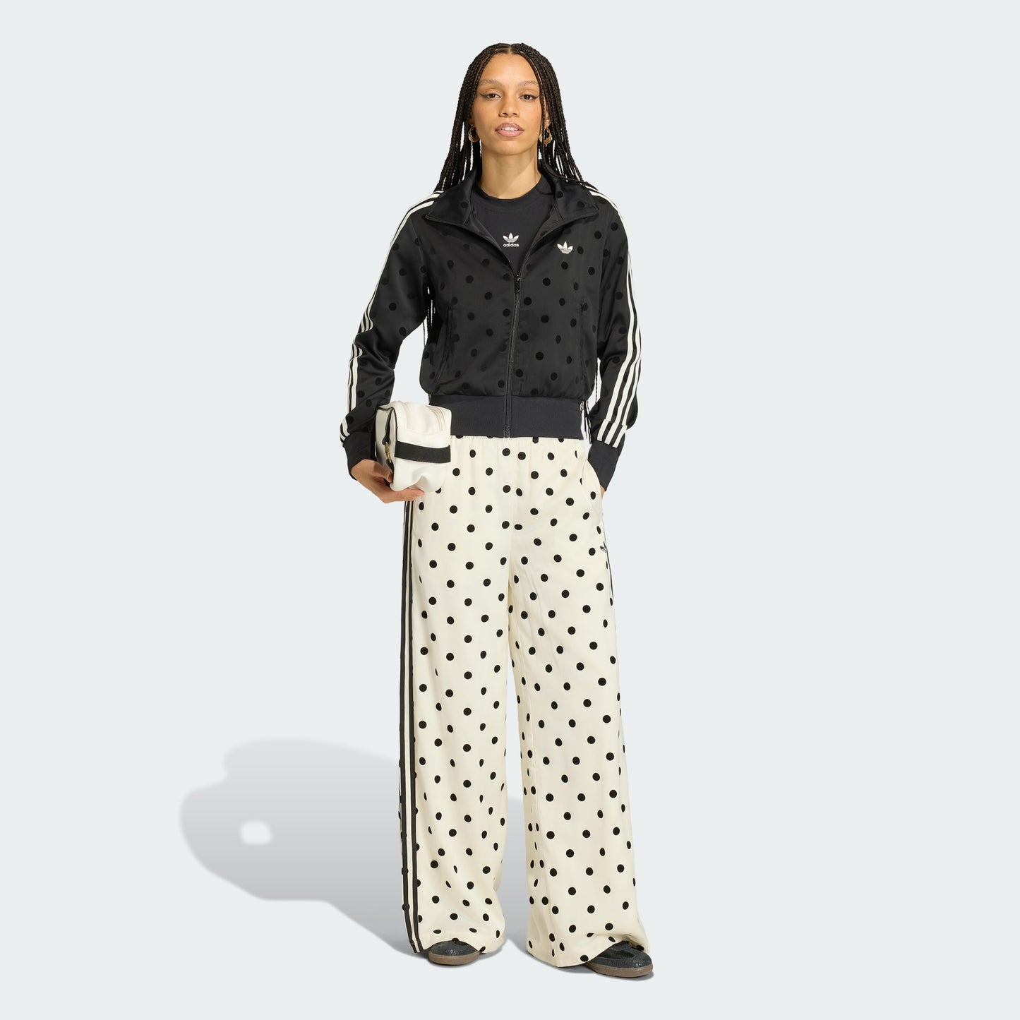 SATIN POLKA DOTS TT Track Top