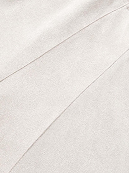 Suede Panel Raglan T-Shirt