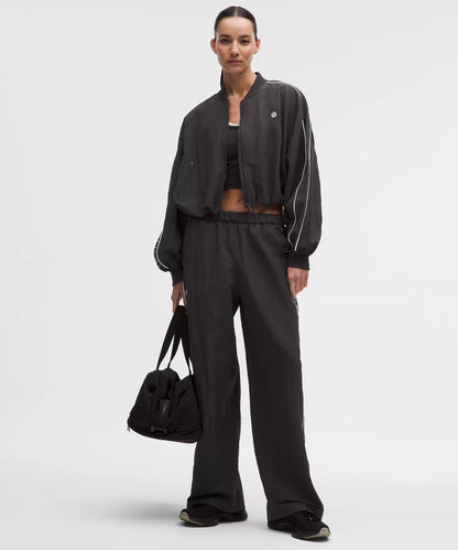Crinkle Nylon Track Jacket