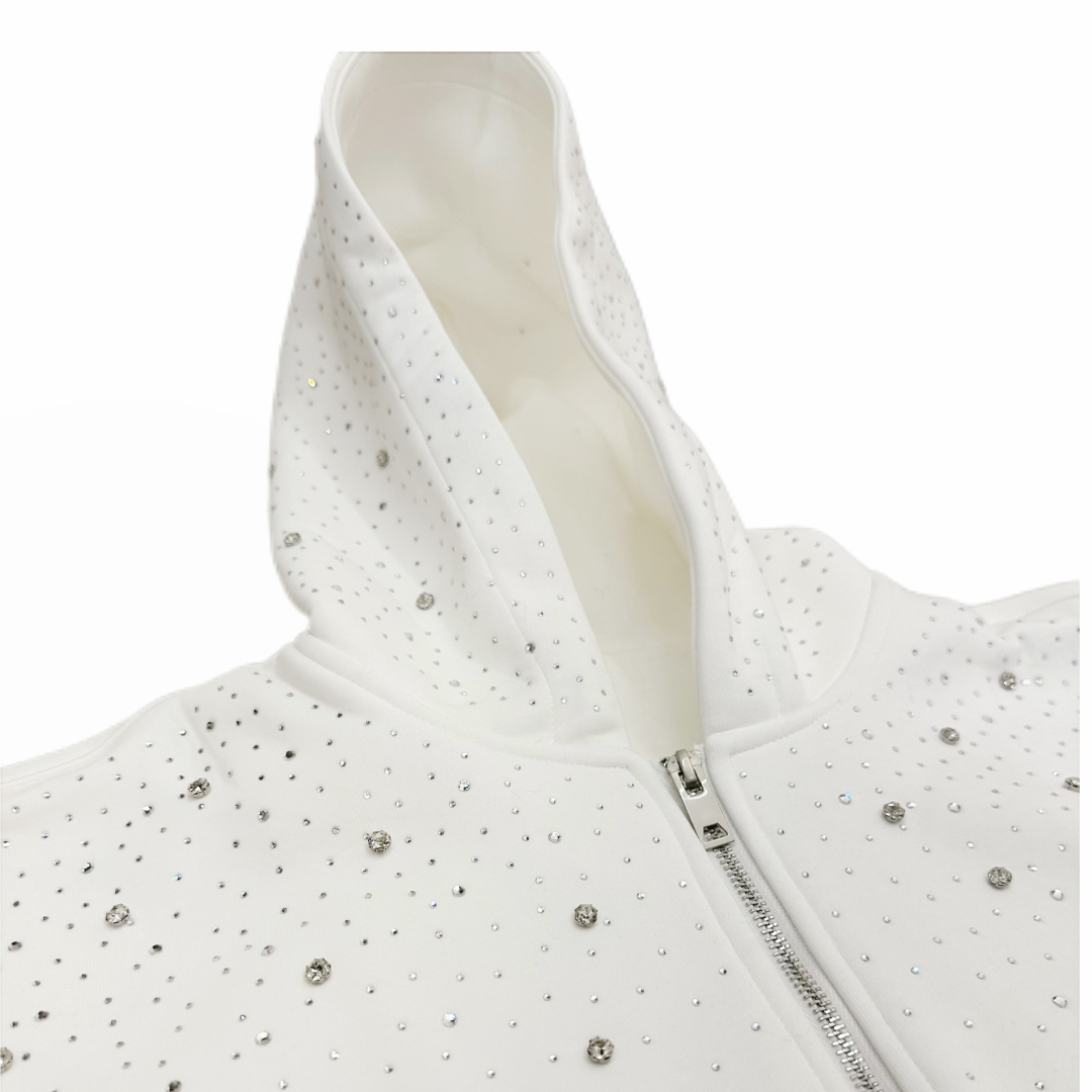 Rhinestone Galaxy Zip Up