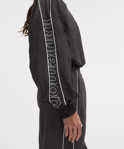 Crinkle Nylon Track Jacket