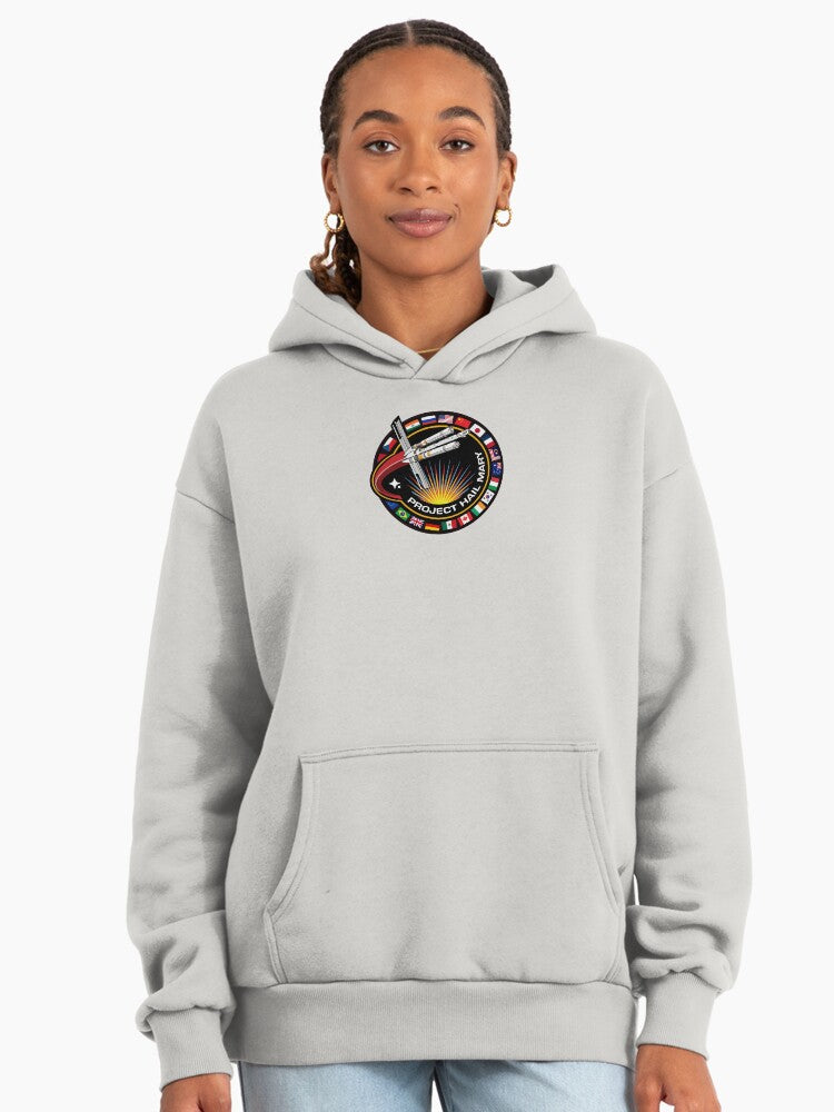 Project Hail Mary Mission Patch With Countries Premium Oversized Hoodie