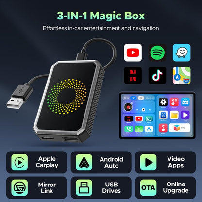 Turn Your Car Screen into a Smart Cinema: Netflix, YouTube & Wireless CarPlay in One Box.