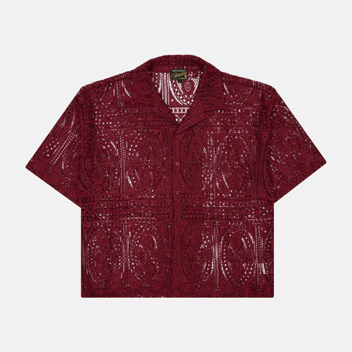 WINE BARRIO LACE BUTTON-UP