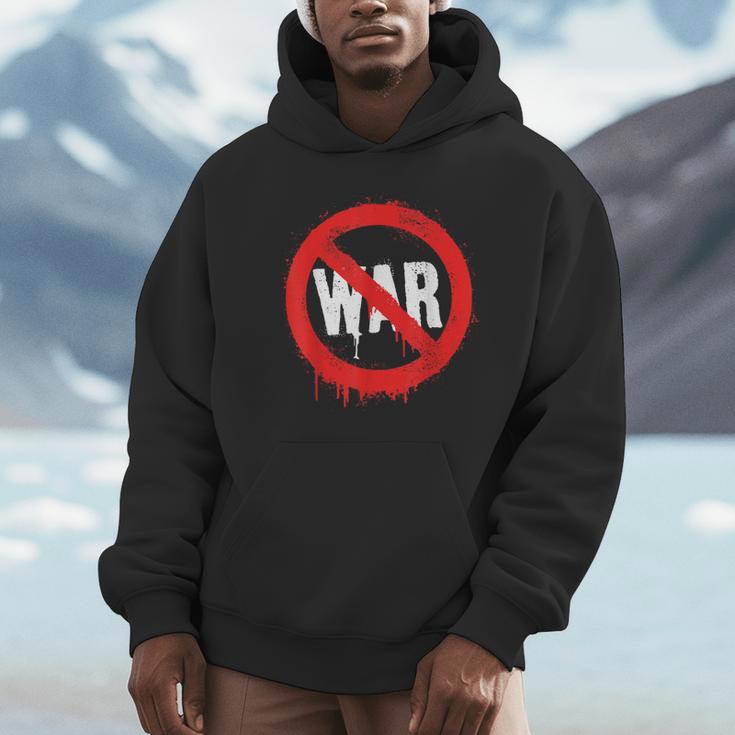 Stop Wars Protest Sign Hoodie