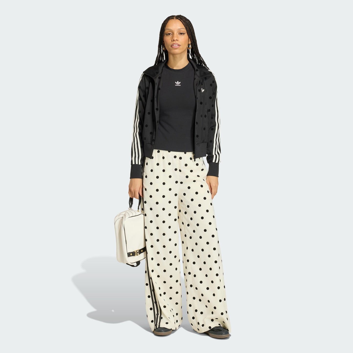 SATIN POLKA DOTS TT Track Pants