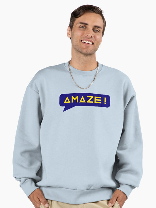Project Hail Mary - Amaze! (Yellow on Blue) | Premium Oversized Sweatshirt