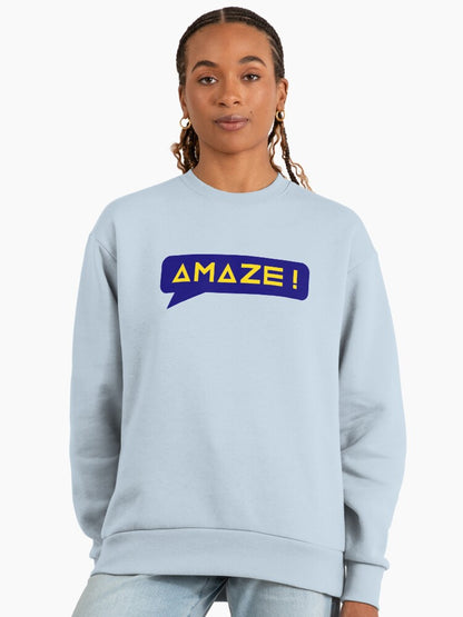 Project Hail Mary - Amaze! (Yellow on Blue) | Premium Oversized Sweatshirt