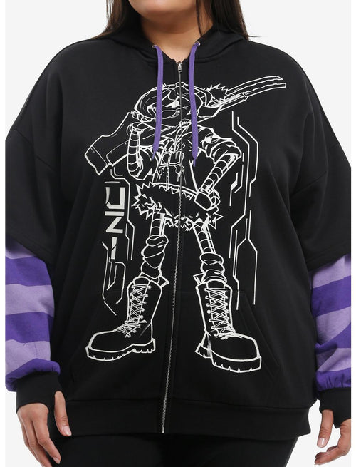 Murder Drones Uzi Girls Twofer Hoodie Plus Size