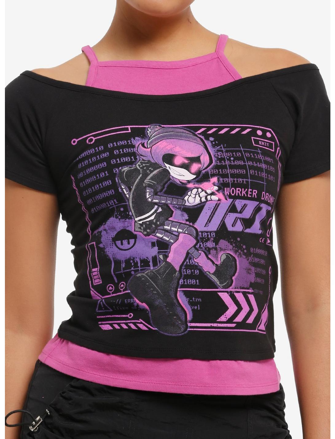 Murder Drones Uzi Girls Cold-Shoulder Top