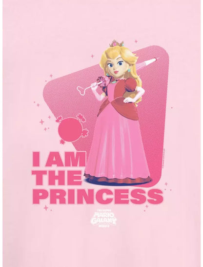 The Super Mario Galaxy Movie Peach I Am The Princess Girls T-Shirt