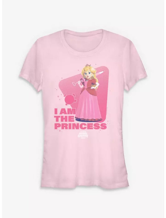 The Super Mario Galaxy Movie Peach I Am The Princess Girls T-Shirt