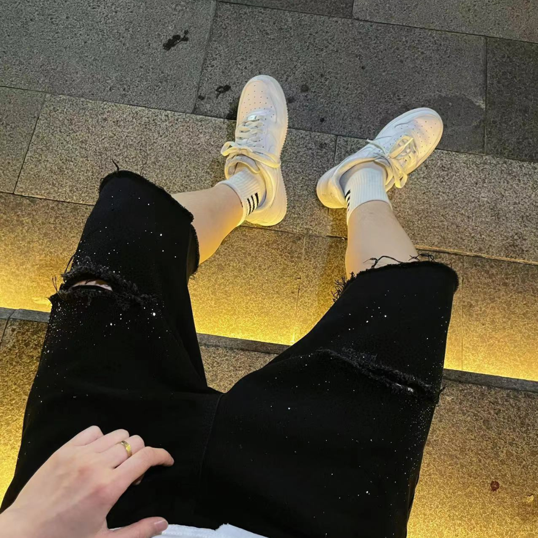 Rhinestone Jorts