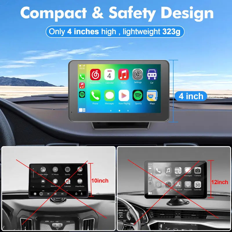 Next-Gen Drive: 2026 Upgraded 7" Wireless CarPlay & Android Auto Screen