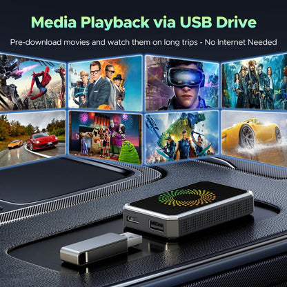 Turn Your Car Screen into a Smart Cinema: Netflix, YouTube & Wireless CarPlay in One Box.