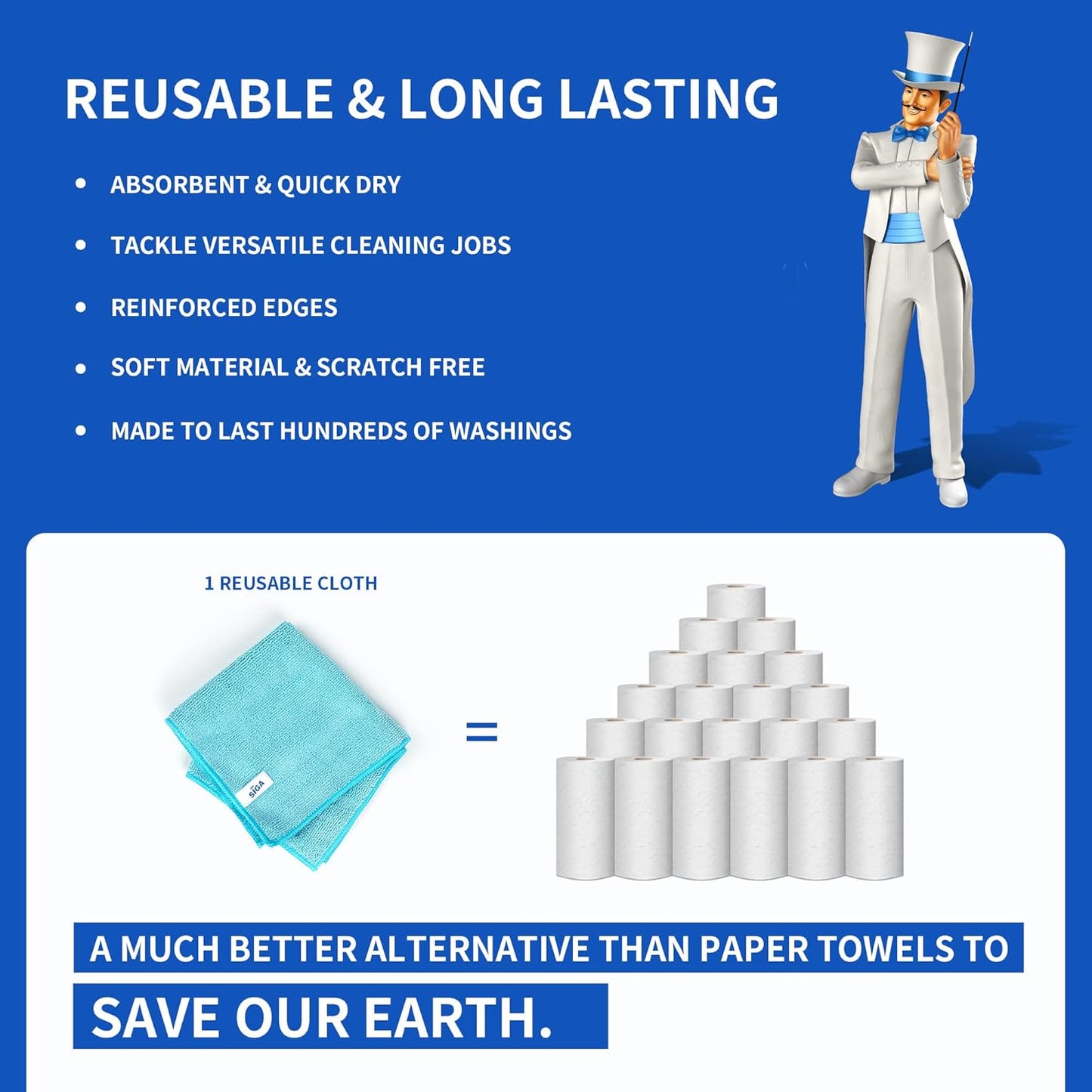 One Wipe, Zero Streaks: The Ultimate Ultra-Absorbent Cleaning Cloth