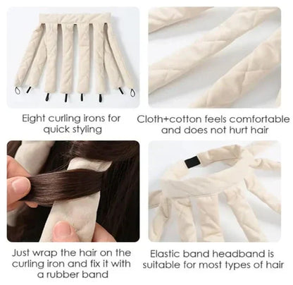 Heatless Sleep-In Curling Headband