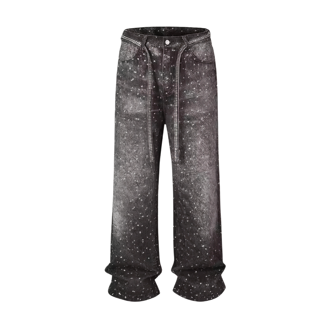 Rhinestone Baggy Pants
