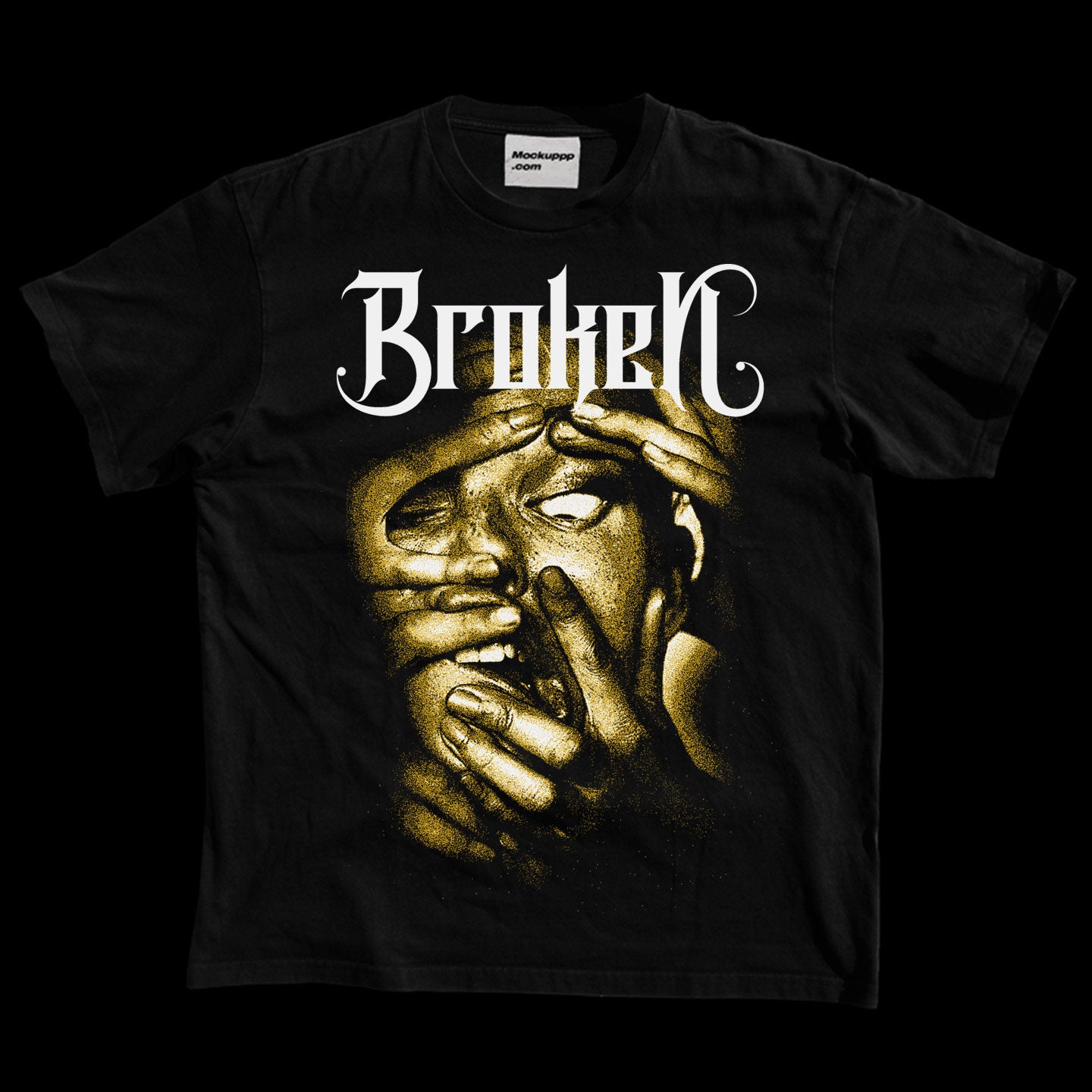 Dark Gothic Hip-Hop Graphic T-Shirt