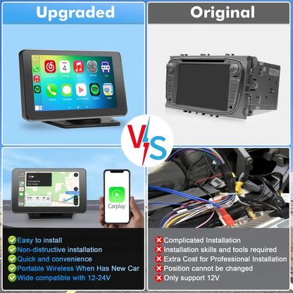 Next-Gen Drive: 2026 Upgraded 7" Wireless CarPlay & Android Auto Screen