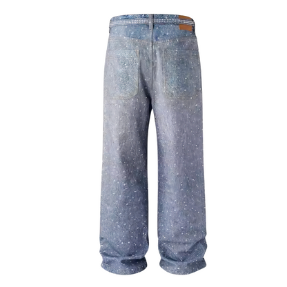 Rhinestone Baggy Pants