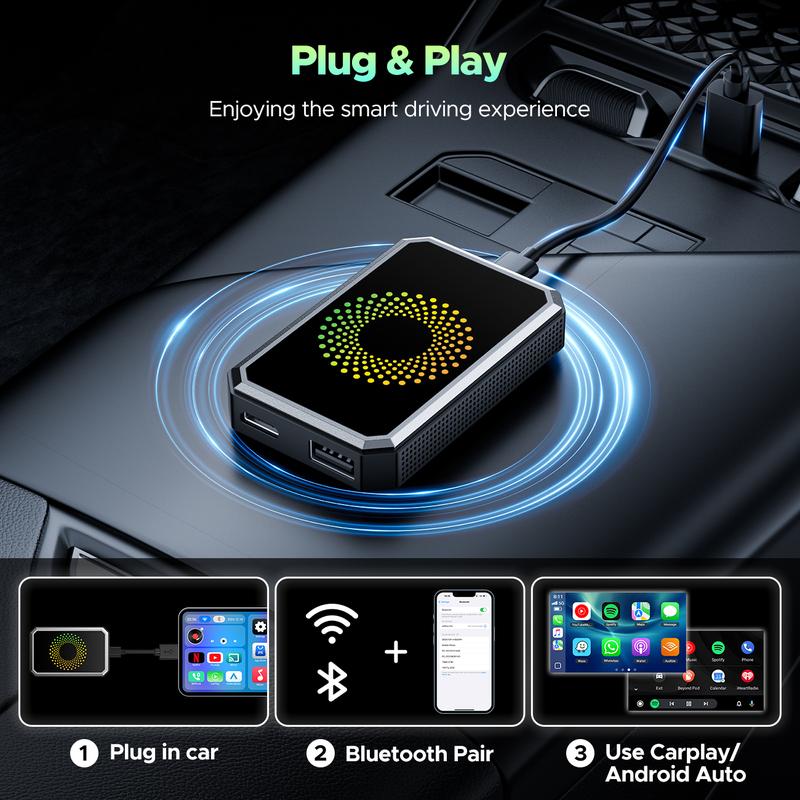 Turn Your Car Screen into a Smart Cinema: Netflix, YouTube & Wireless CarPlay in One Box.