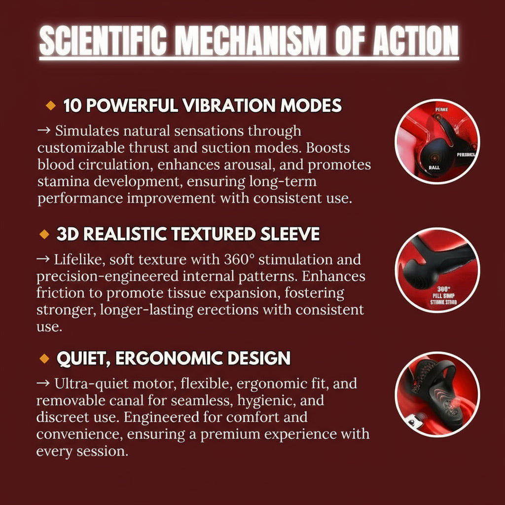 KIVIVO™ Vibrating electric male masturbation lock ring charging