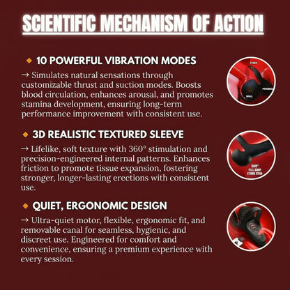 KIVIVO™ Vibrating electric male masturbation lock ring charging