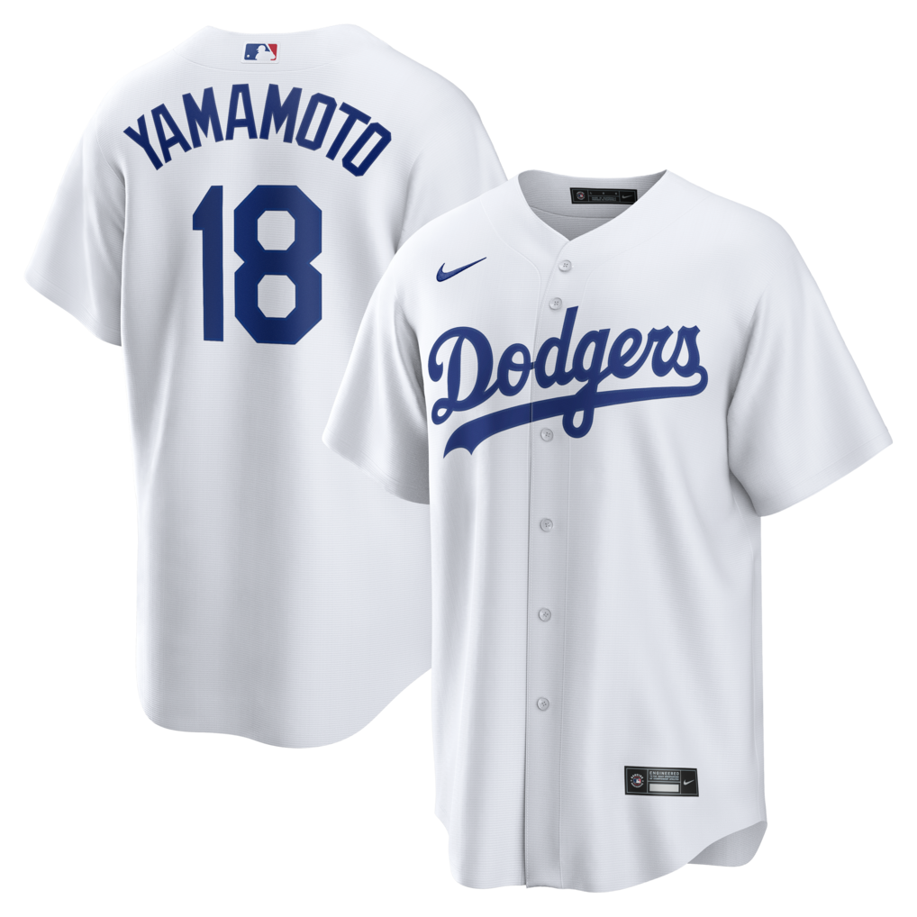 Los Angeles Dodgers Yoshinobu Yamamoto White Home Replica Jersey