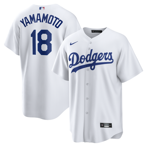 Los Angeles Dodgers Yoshinobu Yamamoto White Home Replica Jersey
